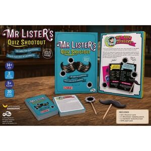Big Potato Mr. Lister's Quiz Shootout Party Trivia Game‎ New Sealed Target Only